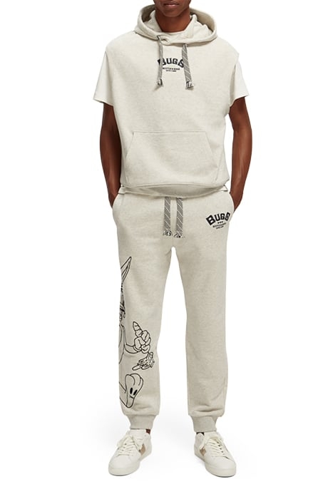 BUGS BUNNY - SWEATPANTS WITH PLACEMENT EMBROIDERY OFF WHITE 7
