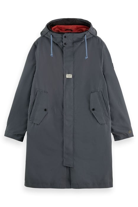 NYLON PARKA WITH DETACHABLE INNER GRAPHITE 1