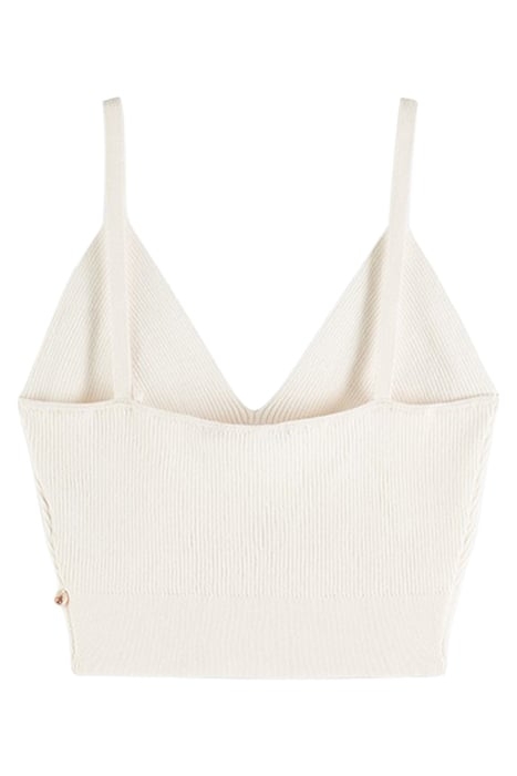 KNITTED BRA TOP VANILLA WHITE 2
