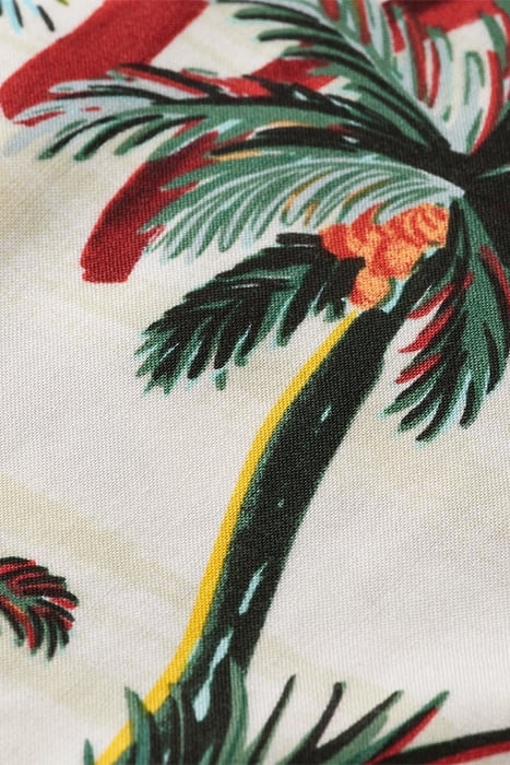 SHORT SLEEVED PRINTED CAMP SHIRT OFFWHITE PALMTREES AOP 6