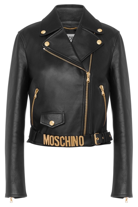 BIKER IN NAPPA LETTERING LOGO BLACK 3