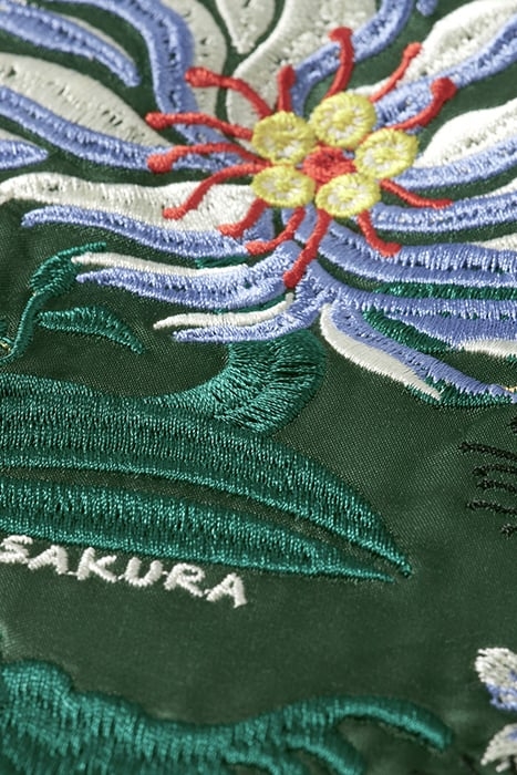 REVERSIBLE SOUVENIR KIMONO BOMBER MILITARY 7