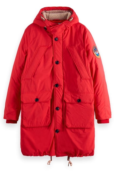 HEAVY WEIGHT PADDED PARKA ROADY RED 1
