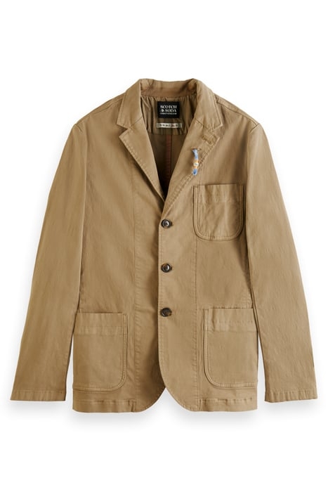 UNCONSTRUCTED 3-BUTTON BLAZER SAND 1
