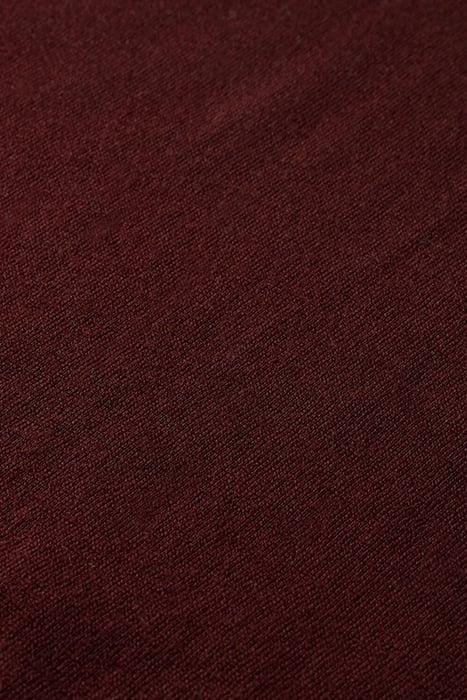 CLASSIC TURTLE NECK PULL IN MERINO WOOL BORDEAUX MELANGE 3