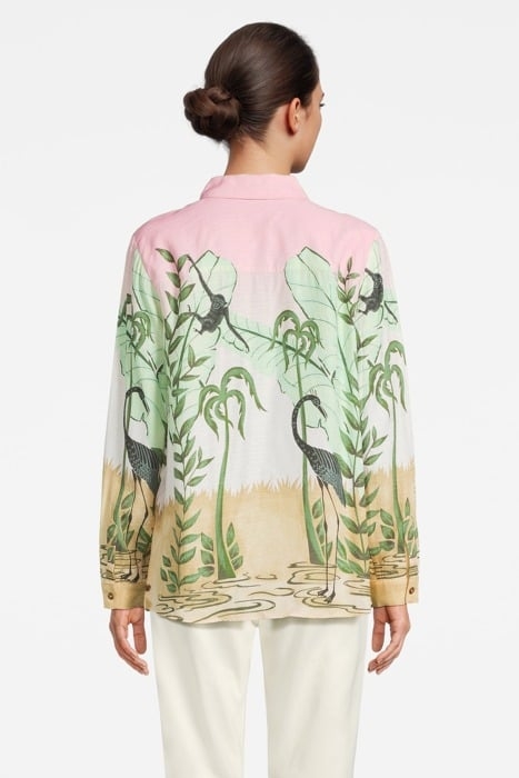 RELAXED FIT SHIRT WITH PLACEMENT PRINT COMBO B 3