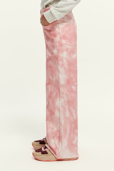 SUBTLE TIE-DYE WIDE-LEG HIGH-RISE PANTS APPLE BLOSSOM 5