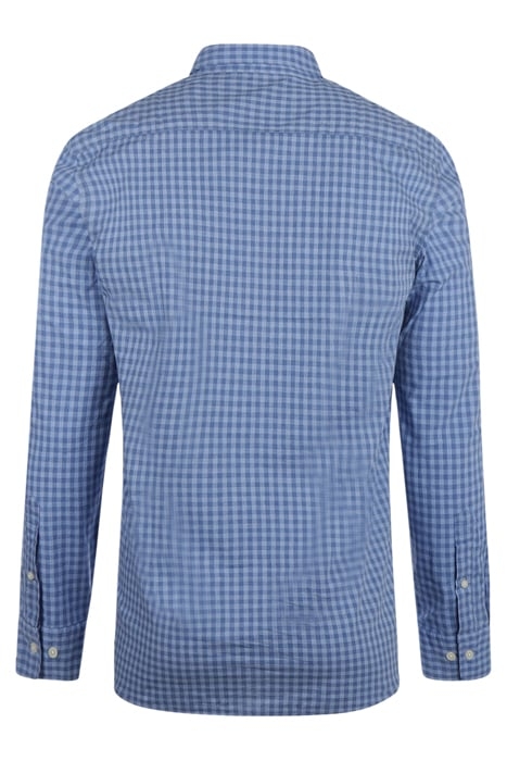 SMALL TONAL CHECK SHIRT MEDIUM BLUE 2