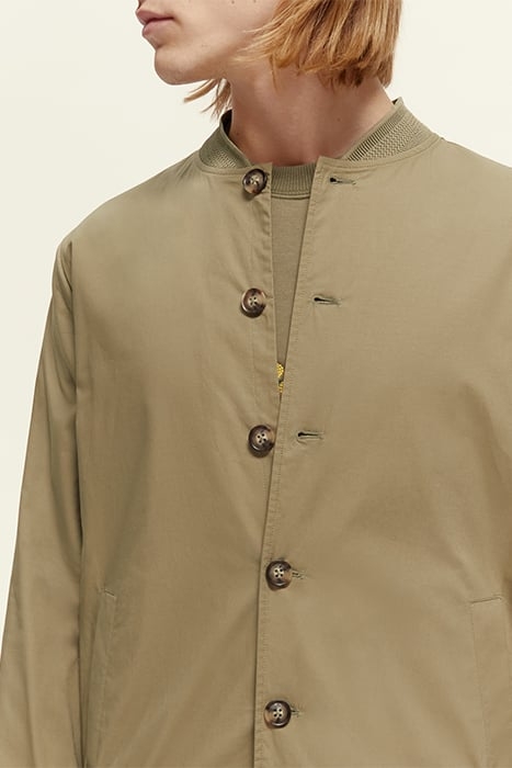 LIGHTWEIGHT POPLIN BOMBER KHAKI 6