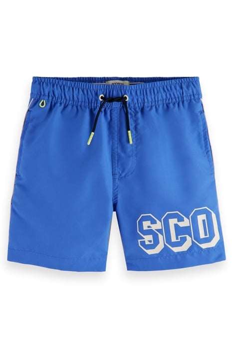 MID LENGTH - 'MAGIC' SWIM SHORTS WITH BIG LOGO BLUEBERRY 1