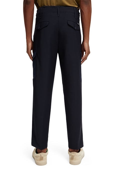 FORMAL LOOSE TAPERED-FIT DOUBLE PLEATED CARGO CHINO NIGHT 4