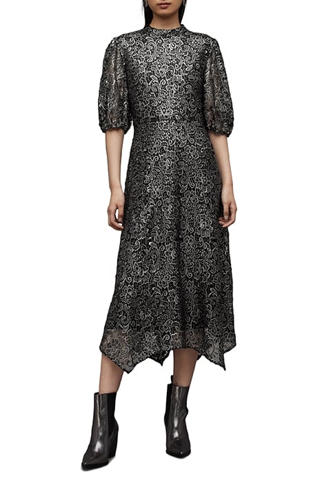 CAMILA BRODERIE DRES GUNMETAL GREY 1