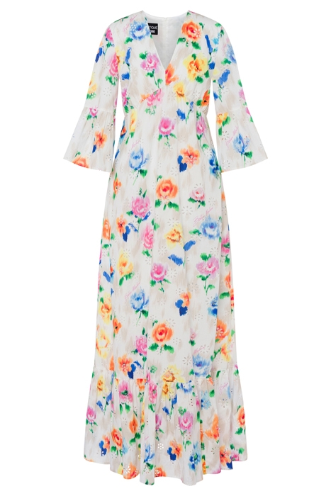 DRESS IN FLOWER CHINÉ BRODERIE ANGLAISE MULTICOLOR 3