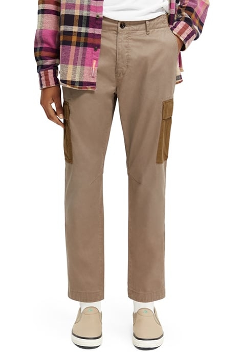 THE DRIFT - REGULAR TAPERED-FIT COLOUR-BLOCK CARGO PANTS TAU 2