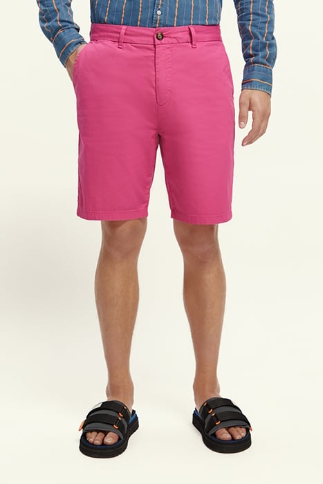 STUART - GARMENT DYE PIMA COTTON SHORT CERISE 2
