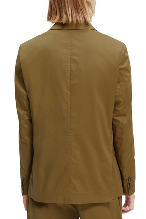 UNCONSTRUCTED LIGHTWEIGHT POPLIN 2-BUTTON BLAZER KHAKI 3