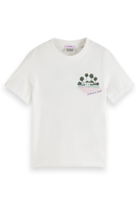 REGULAR-FIT TENNIS ARTWORK T-SHIRT WHITE 1
