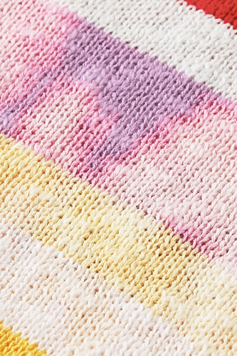 STRIPED SLUB-COTTON PULLOVER WITH TIE-DYE LIGHT MULTI STRIPE 3