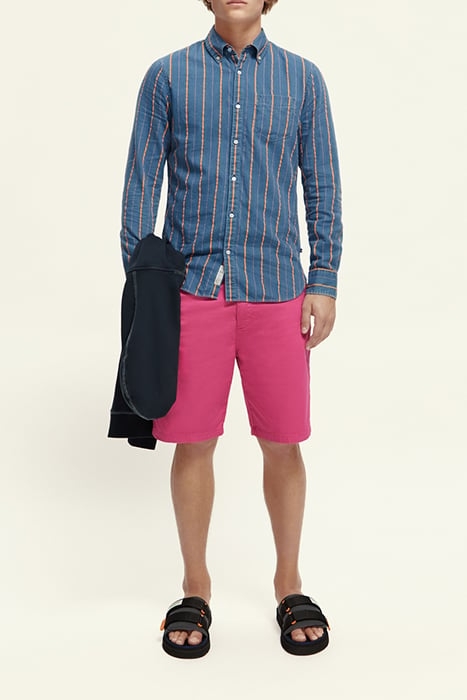 STUART - GARMENT DYE PIMA COTTON SHORT CERISE 4