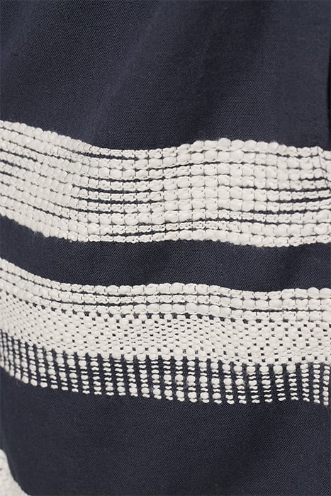 STRUCTURED STRIPED LINEN-BLEND BERMUDA SHORT COMBO A 7