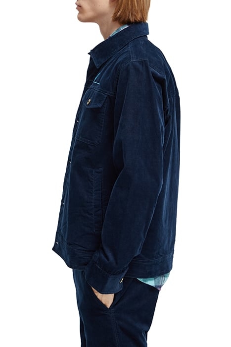 FINE CORDUROY TRUCKER JACKET STEEL 6