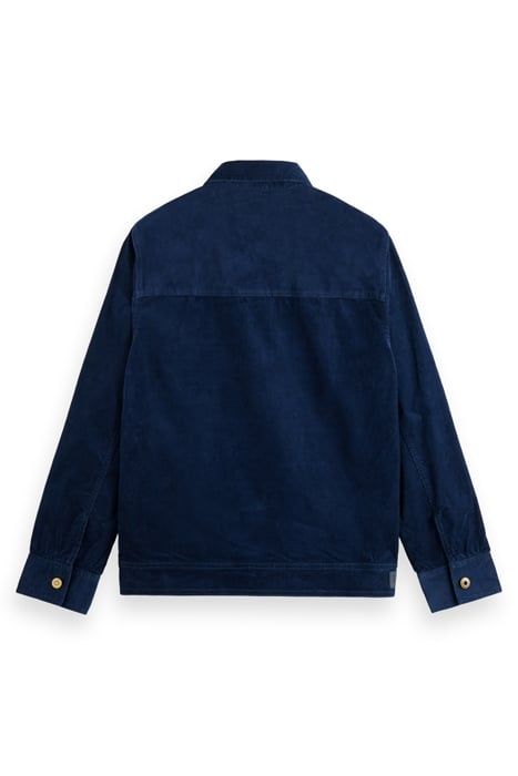 FINE CORDUROY TRUCKER JACKET STEEL 5