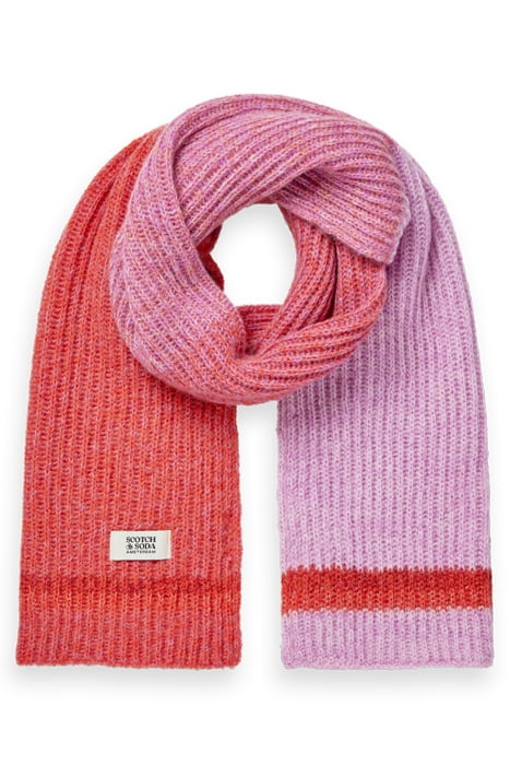 KNITTED GRADIENT SCARF WINTER SUNSET 1
