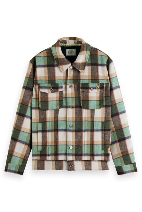 BRUSHED CHECK OVERSHIRT ABSINTHE CHECK 1