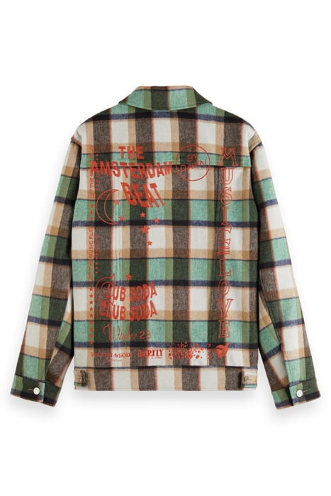 BRUSHED CHECK OVERSHIRT ABSINTHE CHECK 2