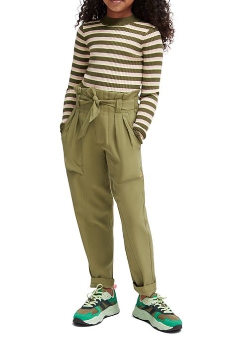 SLIM-FIT RIB STRIPE PULLOVER MILITARY PINK STRIPE 3