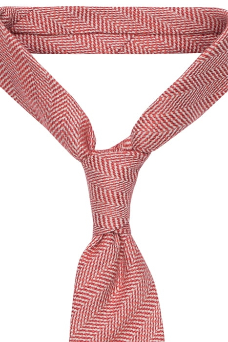 ORANGE HERRINGBONE TIE ORANGE 2