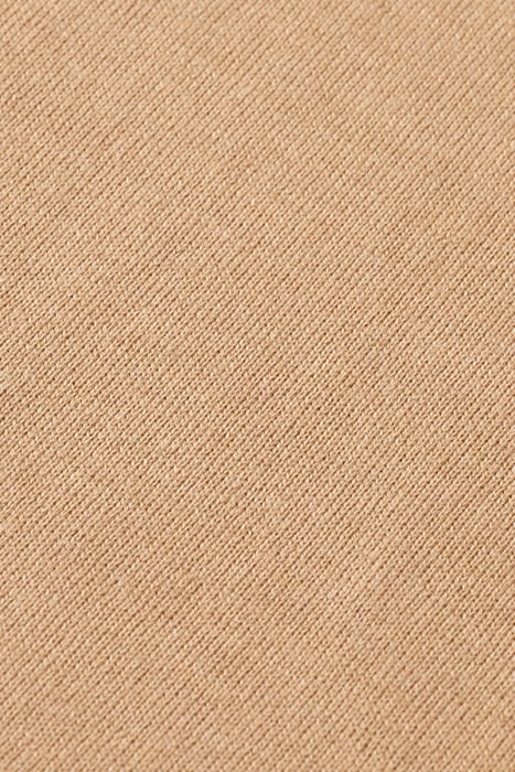 REGULAR FIT TURTLENECK PULLOVER IN MERINO WOOL CAMEL MELANGE 8