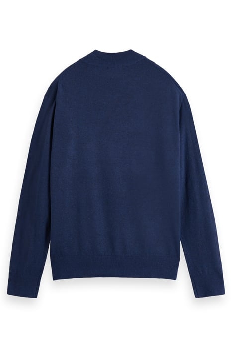 DROPPED SHOULDER BASIC MOCK IN RECYCLED POLYESTER BLEND NIGH 5