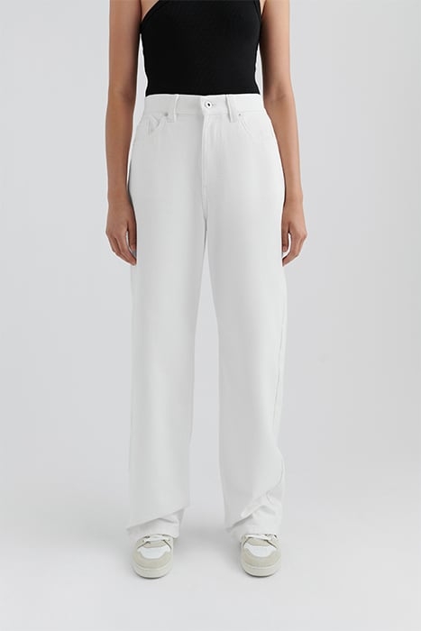 SLY MID-RISE JEANS WHITE 1