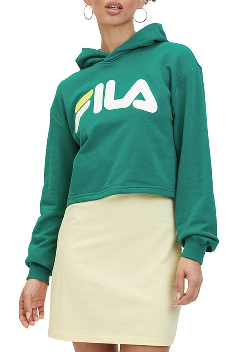 LAFIA CROPPED LOGO HOODY AVENTURINE 1