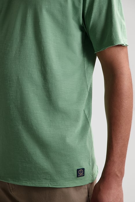 BASIC ROUND NECK TEE SLUB JERSEY LODEN FROST 4