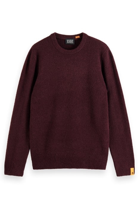 REGULAR FIT SOFTY-KNIT MELANGE PULL BERRY WINE 4