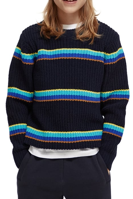 YARN-DYED STRIPE CHENILLE PULLOVER COLOURFUL STRIPE 1
