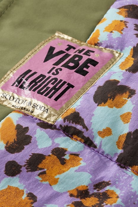 WATER REPELLENT PARKA WITH REPREVE FILLING MILITARY 5