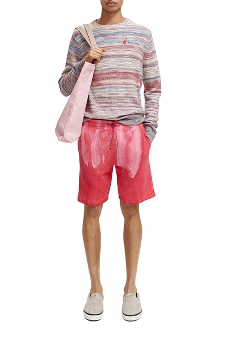 OIL-DYE SWEAT SHORTS MYSTIC PINK OIL DYE 3