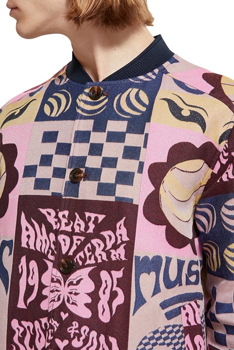 JACQUARD BOMBER JACKET AOP FLYER 7