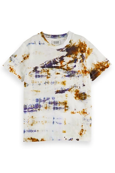 ALL-OVER PRINTED T-SHIRT IN ORGANIC COTTON OFF WHITE ICE DYE 5