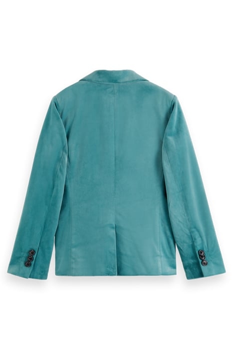 VELVET BLAZER DEEP TURQUOISE 5