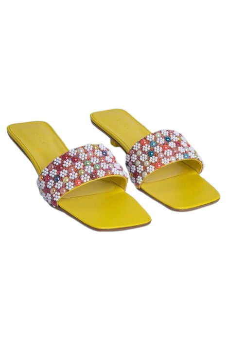 CENI YELLOW LEATHER AND BEADS 2