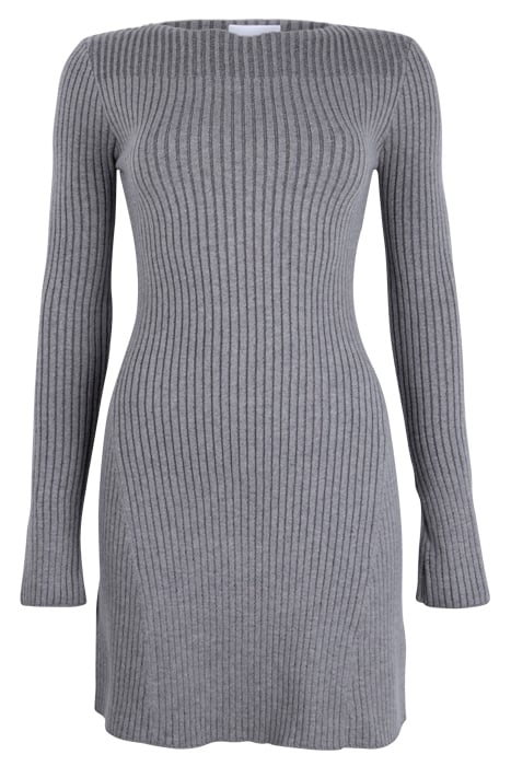 SELVA RIB DRESS GREY 1