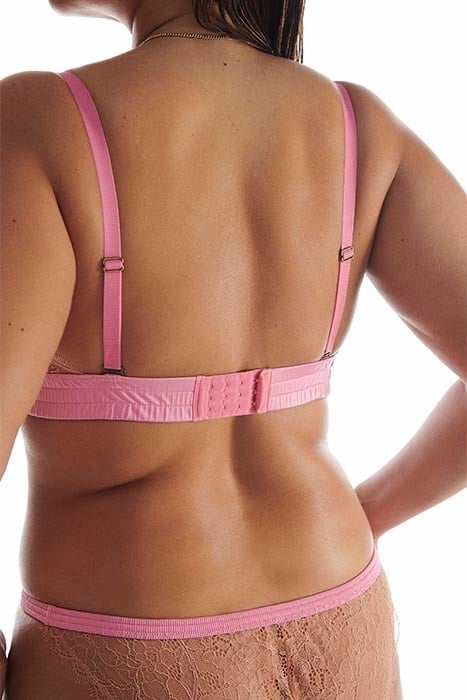 LOVE LACE BRA LARGER BUST PINK 2