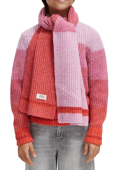 KNITTED GRADIENT SCARF WINTER SUNSET 2