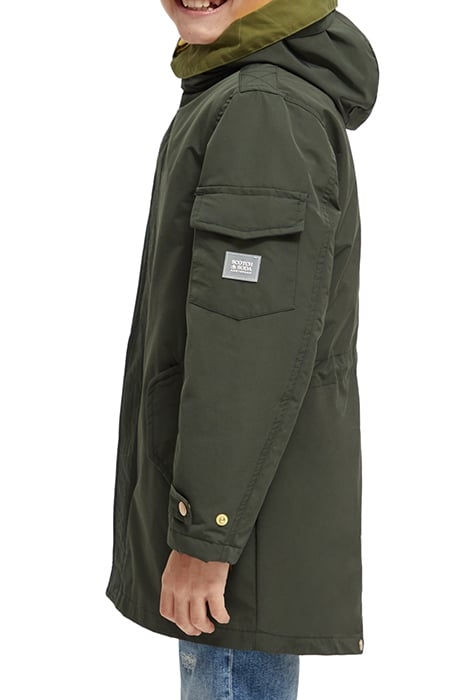 WATER REPELLENT TEDDY LINED RECYCLED POLYESTER HOODED PARKA 8