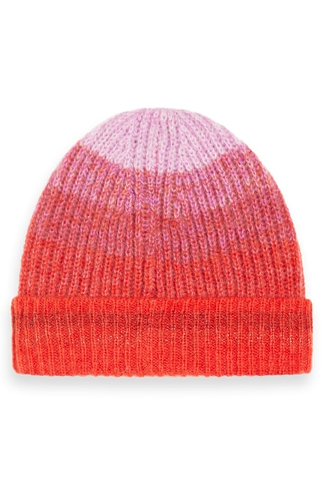 KNITTED GRADIENT BEANIE WINTER SUNSET 1