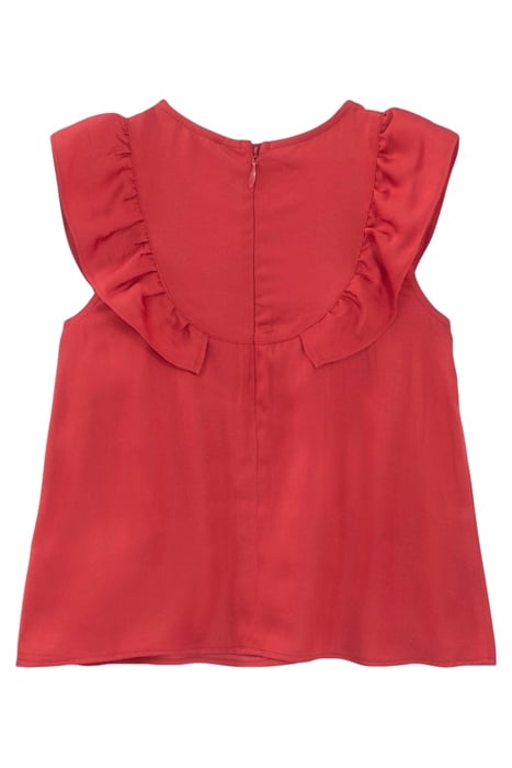 GIRLS’ RED SLEEVELESS BLOUSE 2